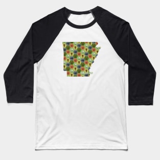 Arkansas State Map Board Games Baseball T-Shirt